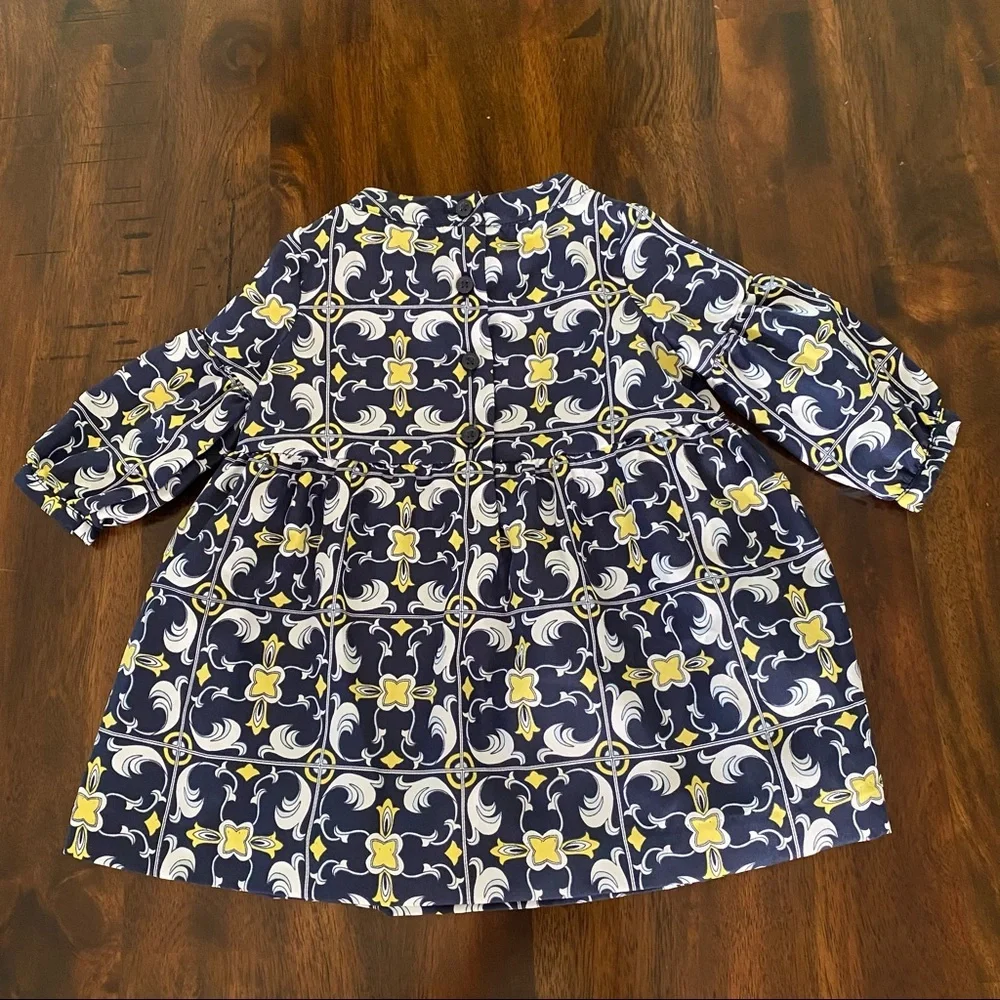 Janie and Jack Medallion Scarf Print Dress
